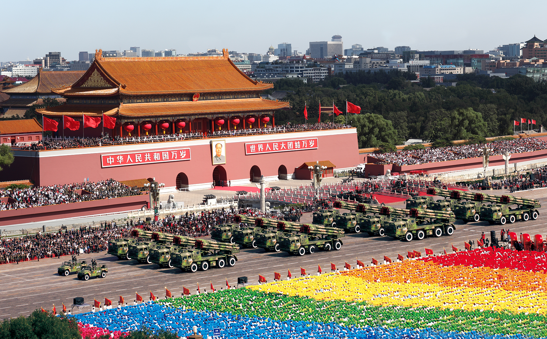 中国沙场阅兵图片